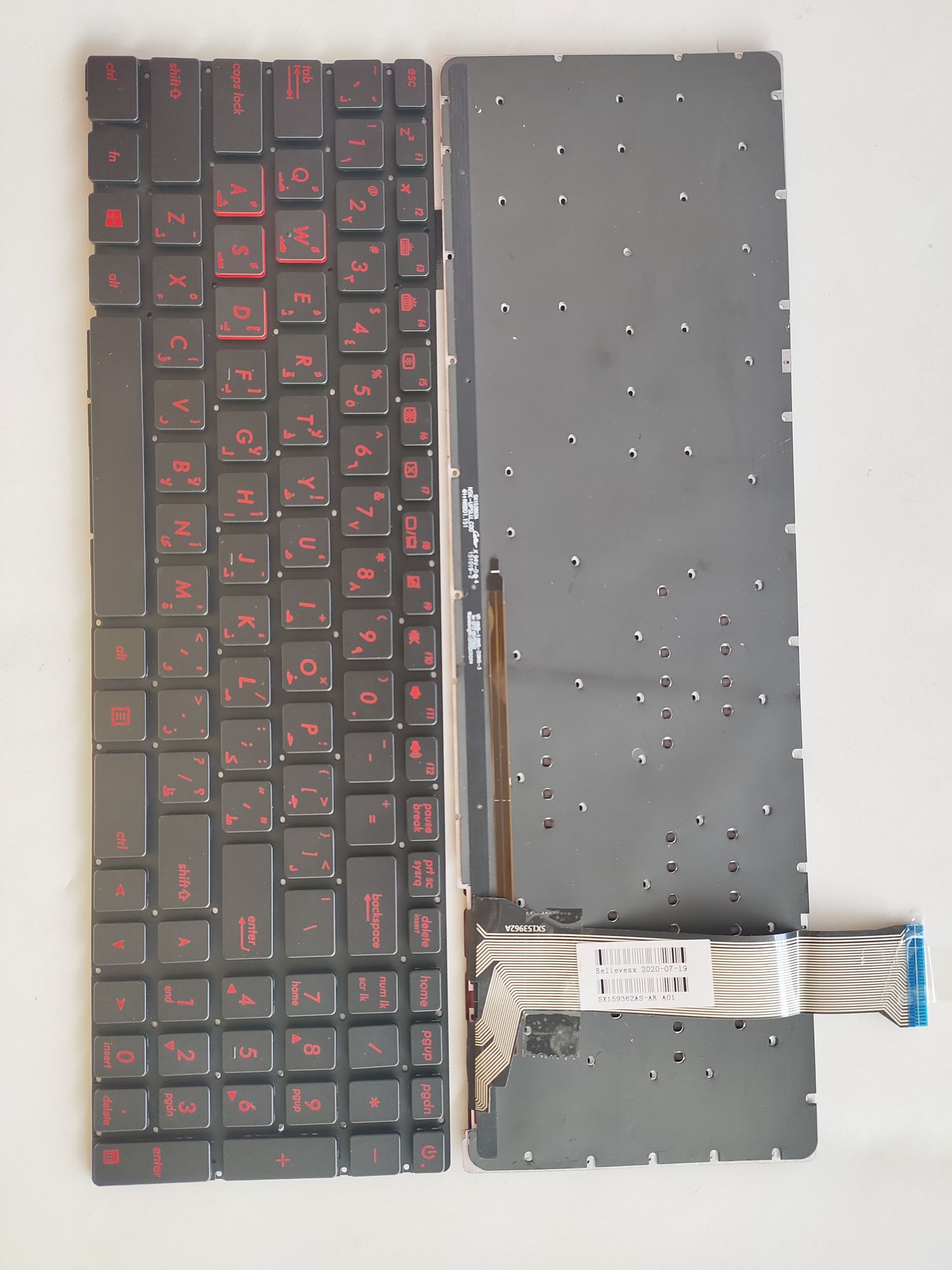 Picture of New Replacement Laptop Keyboard For ASUS GL552 BLACK Backlit,Red Printing (OEM) AR Layout